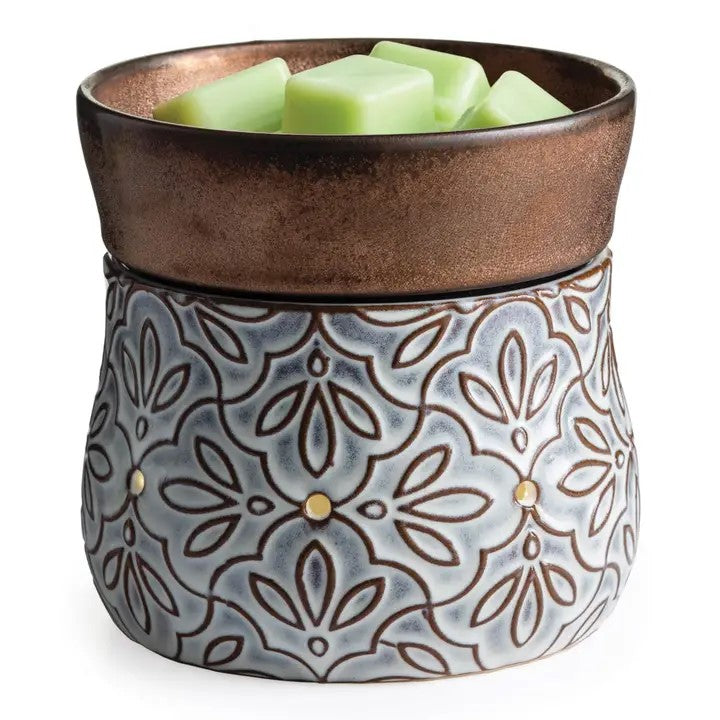 Bronze Floral Wax Melt Warmer