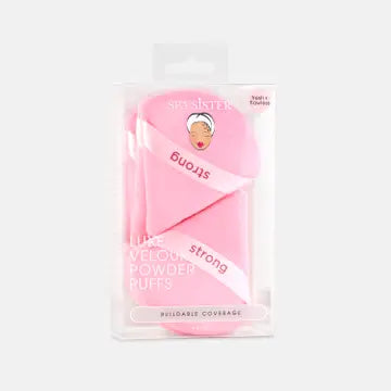 package of pink sponges on a light gray background