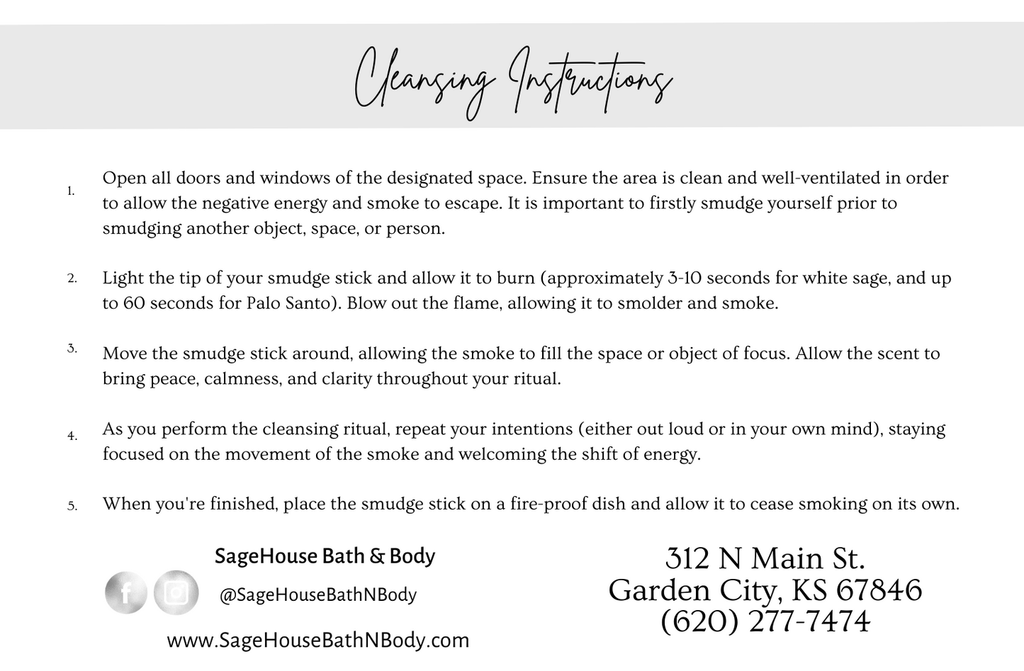 Smudging Bundles