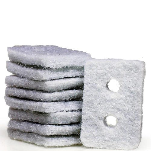 A stack of white car air freshener refills