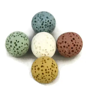 Large lava beads in various colors