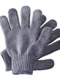 Pair of gray gloves on a white background. Only sold in single units, not pairs.